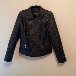 Faux leather jacket